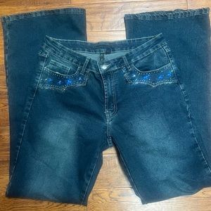 AZI Rhinestone Embellished Jeans Size 12